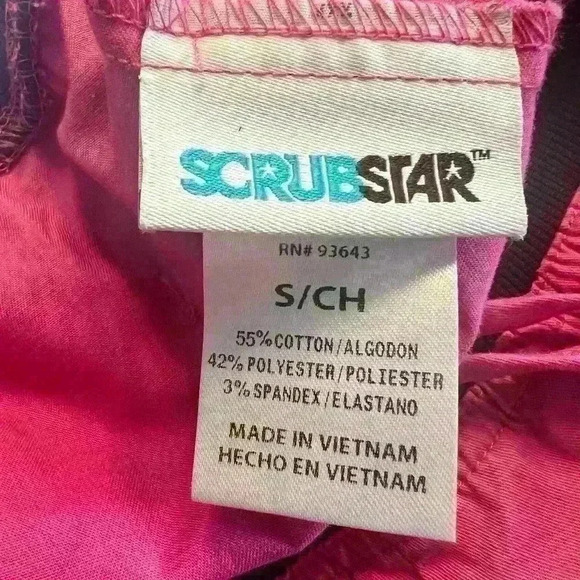Scrubstar Pink Scrub Pants - Picture 3 of 3